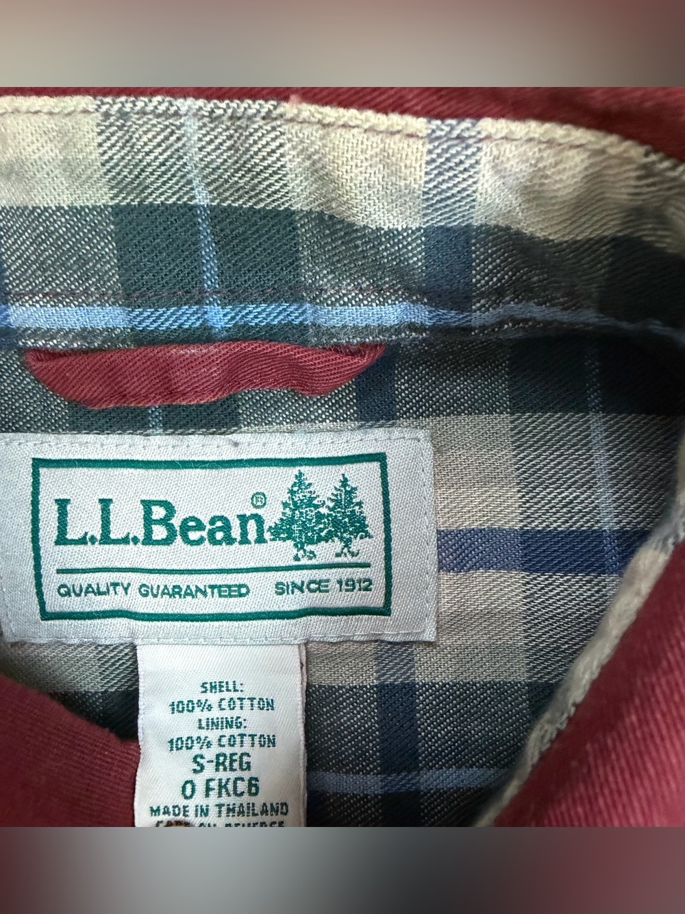 L.L.Bean 90s Flannel Lined Hurricane Shirt Gorpcore - Picture 4 of 8